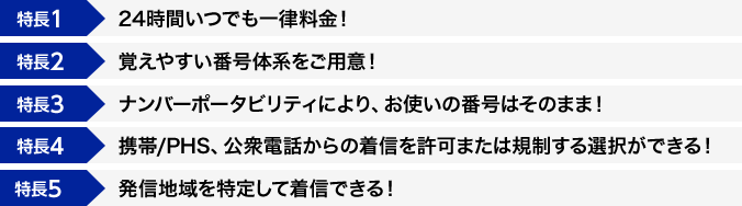 フリーボイスの特長